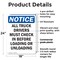 Signmission All Truck Drivers Must Check In OSHA Notice Sign, Plastic, 18in W x 24in L, 2PK OS-2PACK-NS-P-1824-V-15226 - alternate 6